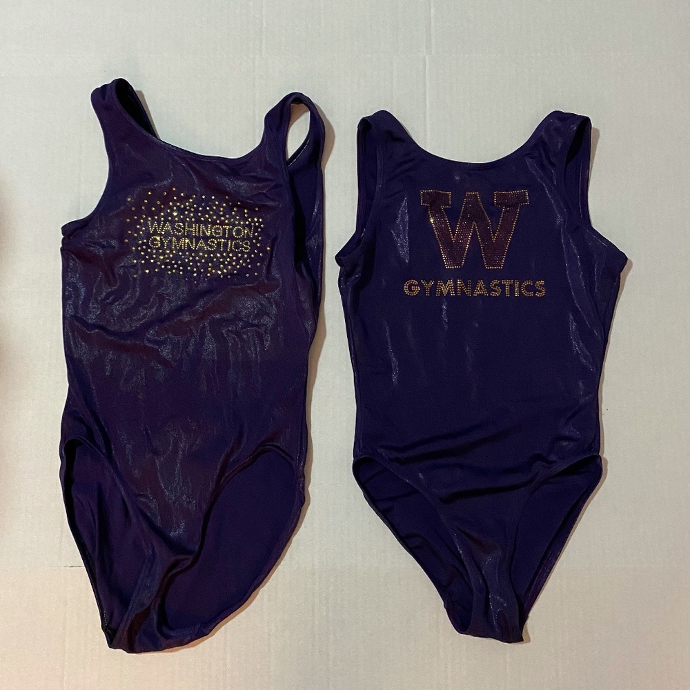 UW gymnastics leotards